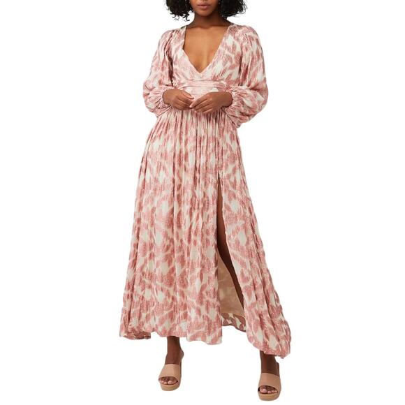Jen’s Pirate Booty Dresses & Skirts - Jen’s Pirate Booty Women’s Rising Star Lapis Long Sleeve V-Neck Maxi Dress Small